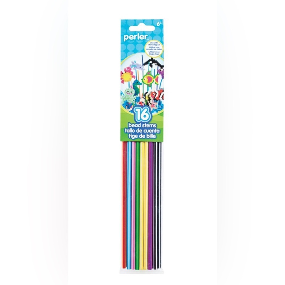 PERLER bead stems pack of 16 multicolor